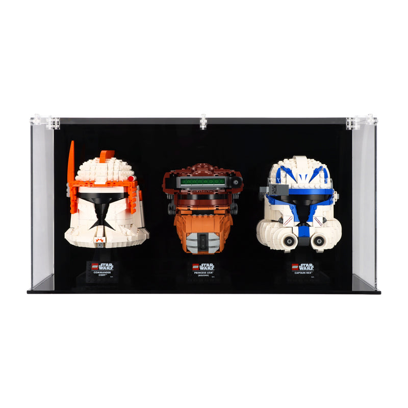 Load image into Gallery viewer, Lego Display Case for Three Helmets
