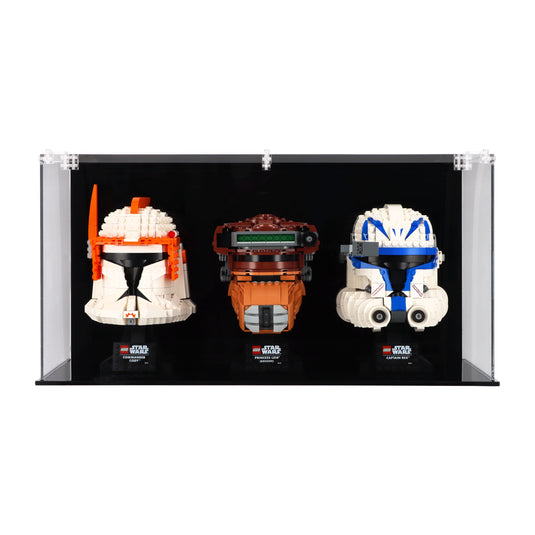 Lego Display Case for Three Helmets