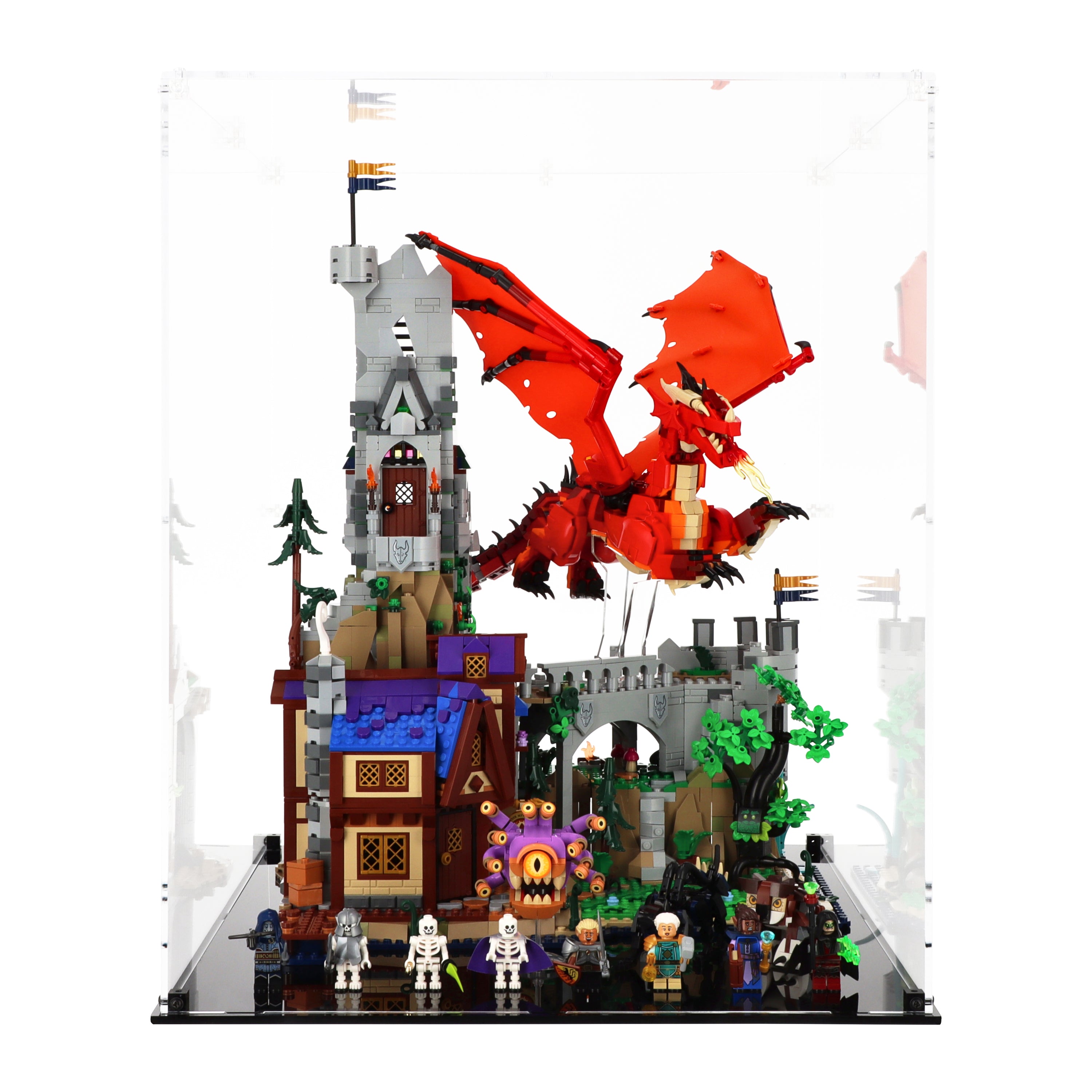 Lego 21348 Dungeons Dragons Red Dragon s Tale Display Case Uniquedisplay