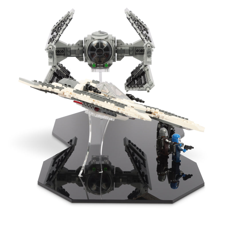 Load image into Gallery viewer, Lego 75348 Mandalorian Fang Fighter vs. TIE Interceptor Display Stand
