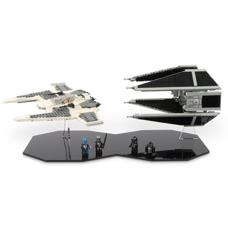 Load image into Gallery viewer, Lego 75348 Mandalorian Fang Fighter vs. TIE Interceptor Display Stand
