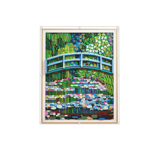 LEGO 31220 Claude Monet – Bridge over a Pond of Water Lilies - Wall Mounted Display Case