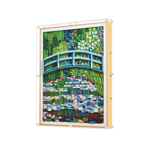 LEGO 31220 Claude Monet – Bridge over a Pond of Water Lilies - Wall Mounted Display Case