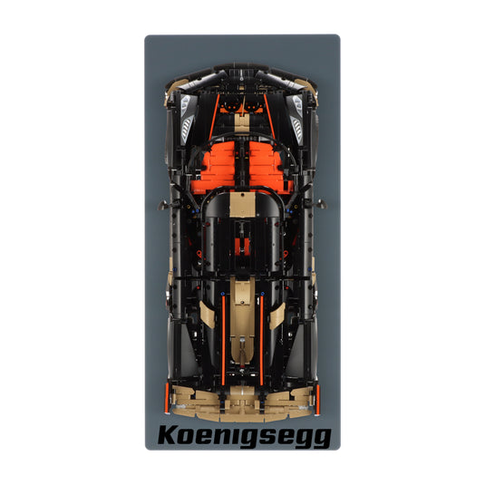 Wall display for LEGO 42232 Koenigsegg Sadair's Spear Megacar