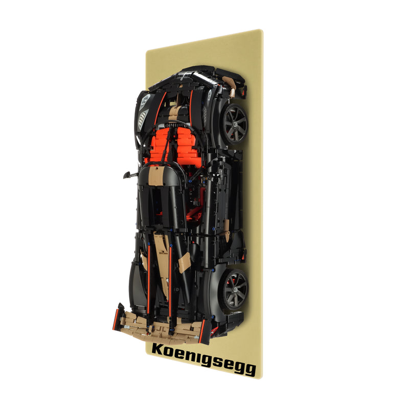 Load image into Gallery viewer, Wall display for LEGO 42232 Koenigsegg Sadair's Spear Megacar
