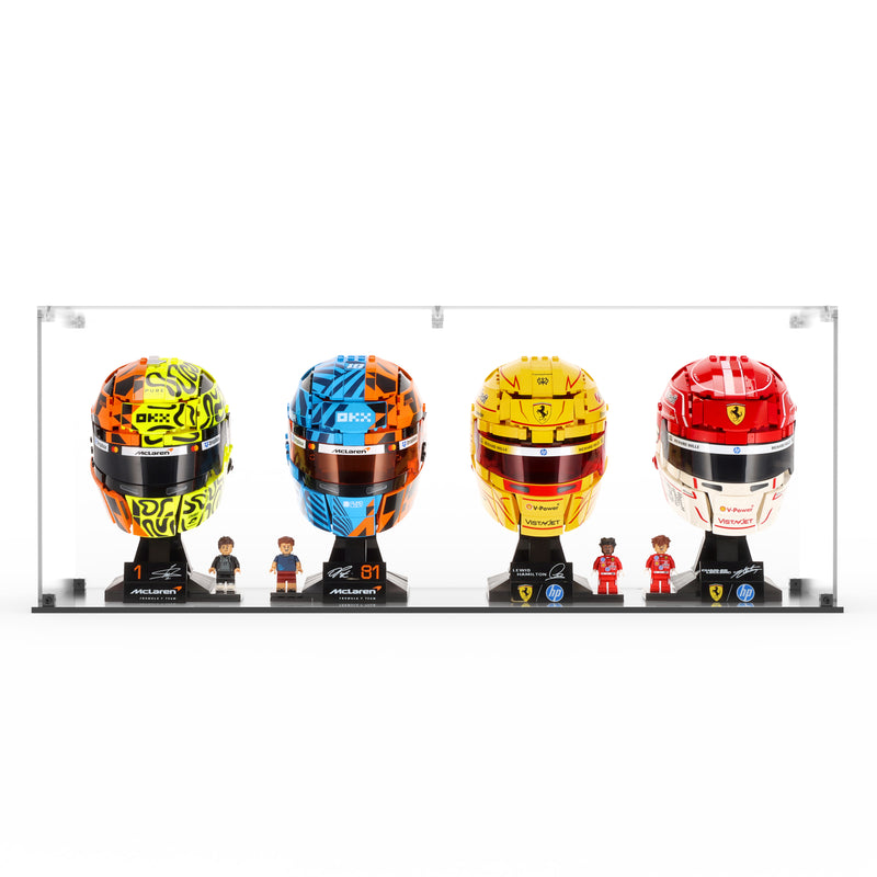 Load image into Gallery viewer, LEGO 43014, 43022, 43017 &amp; 43023 F1 Helmets - Display Case
