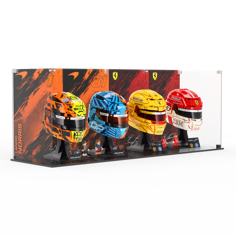 Load image into Gallery viewer, LEGO 43014, 43022, 43017 &amp; 43023 F1 Helmets - Display Case
