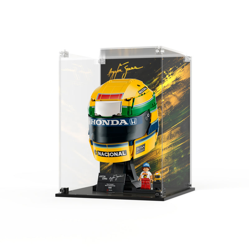 Load image into Gallery viewer, LEGO 43024 Ayrton Senna Helmet - Display Case
