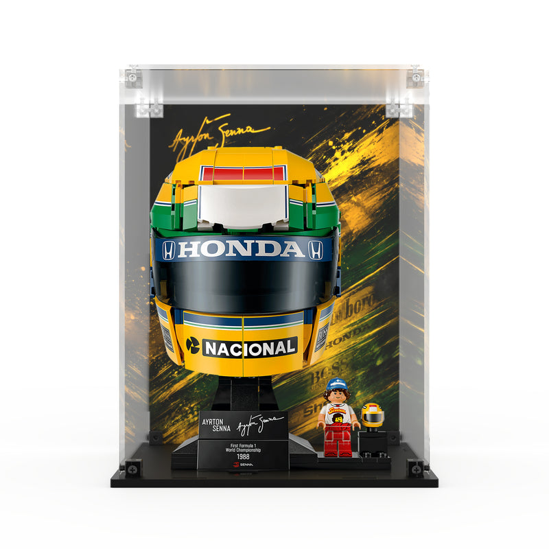 Load image into Gallery viewer, LEGO 43024 Ayrton Senna Helmet - Display Case
