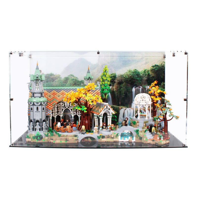 Lego Rivendell Box Layout LEGO 10316 Icons: Lord of the Rings Rivendell - Display Case ...