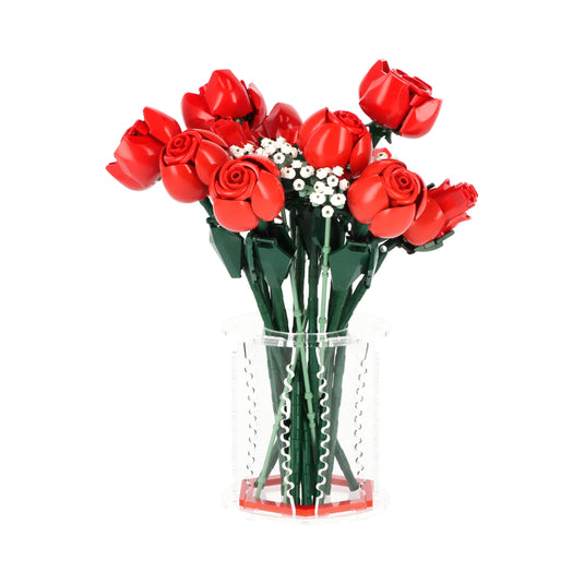 Display Vase For LEGO 10328 Bouquet of Roses