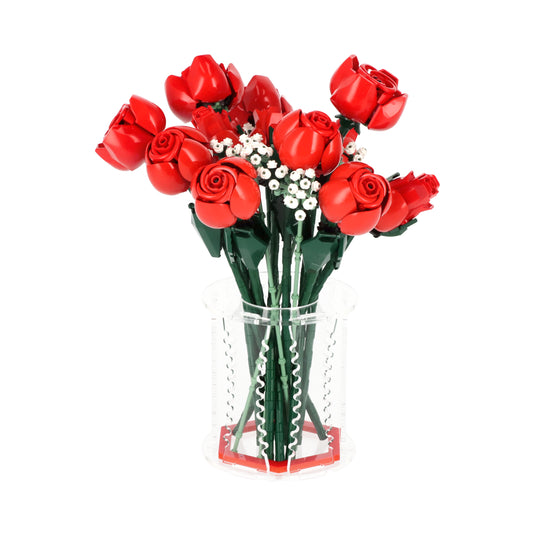 Display Vase For LEGO 10328 Bouquet of Roses