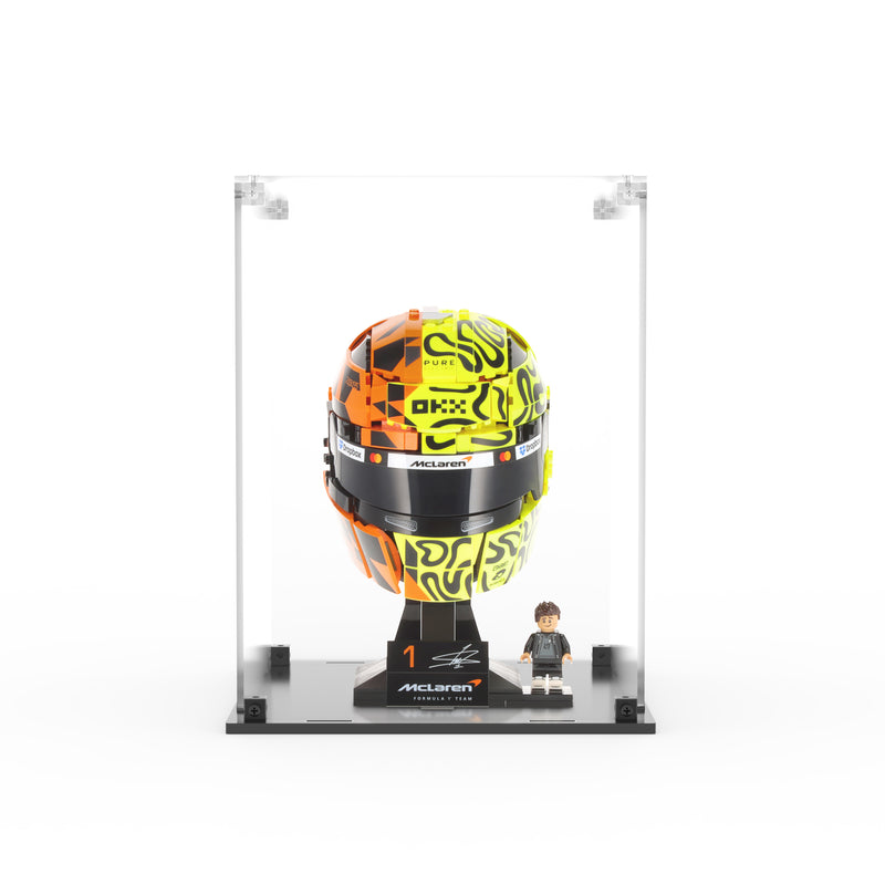 Load image into Gallery viewer, LEGO 43023 McLaren Mastercard F1 Team Lando Norris Helmet - Display Case
