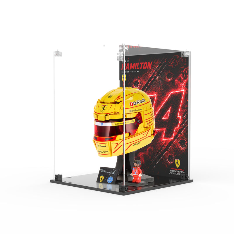 Load image into Gallery viewer, LEGO 43022 Scuderia Ferrari HP Lewis Hamilton Helmet - Display Case
