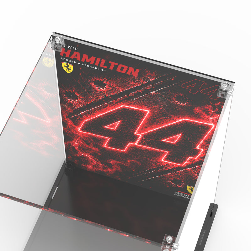 Load image into Gallery viewer, LEGO 43022 Scuderia Ferrari HP Lewis Hamilton Helmet - Display Case
