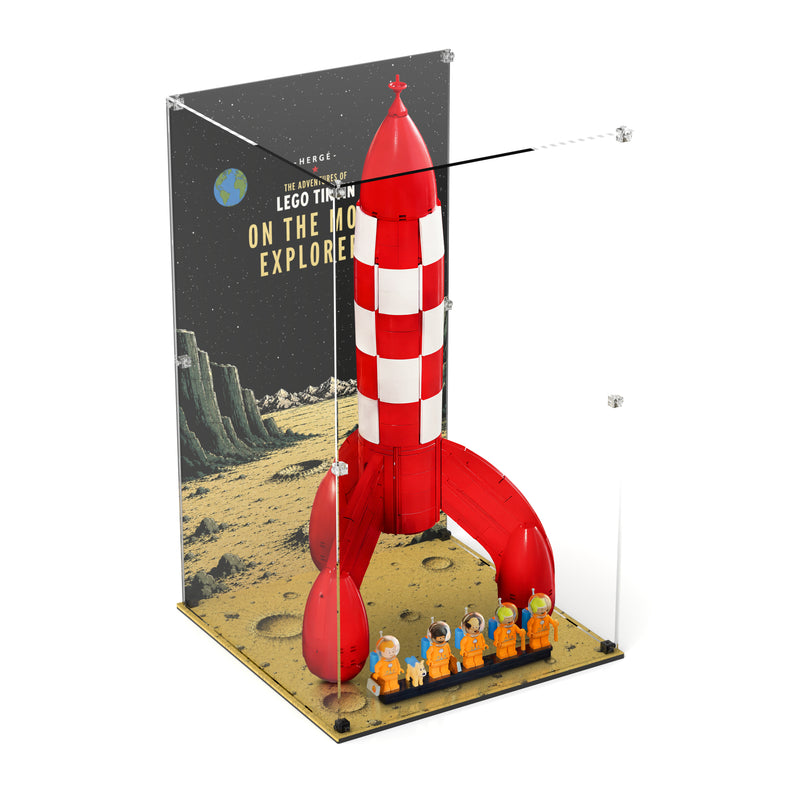 Load image into Gallery viewer, LEGO 21367 Tintin® Moon Rocket - Display Case
