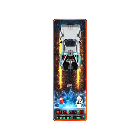 Wall Display for LEGO 77256 Time Machine from Back to the Future