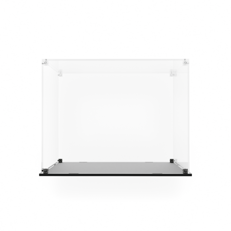 Load image into Gallery viewer, Empty clear Wallace and Gromit display case with black base

