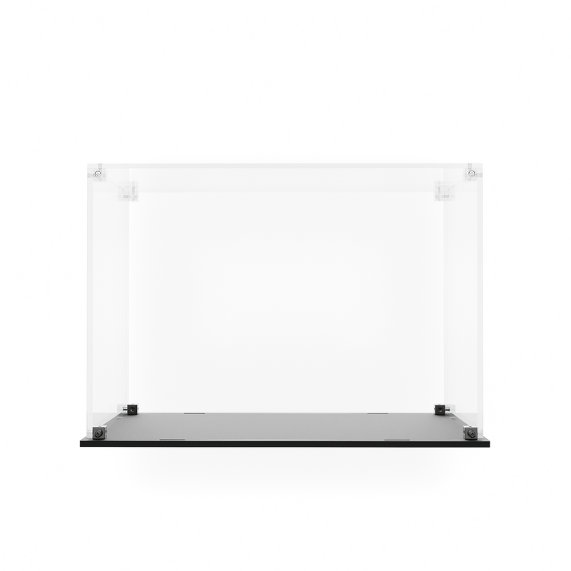 Load image into Gallery viewer, Empty clear acrylic display case for LEGO Disney Pua 43292 with black base
