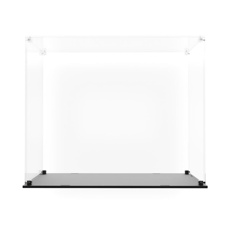 Load image into Gallery viewer, Empty clear acrylic display case for LEGO 43301 Slinky Dog Bookends with black base
