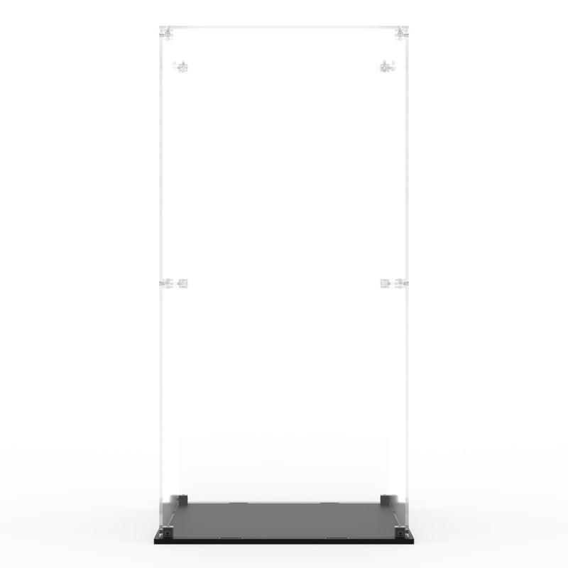Load image into Gallery viewer, Empty clear acrylic display case for LEGO 75455 Boba Fett with black base
