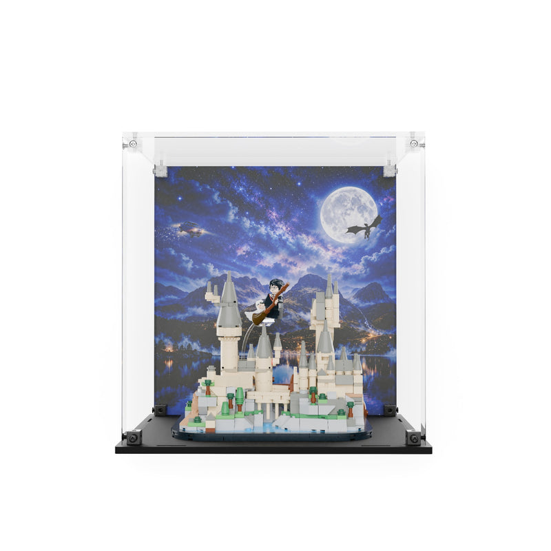 Load image into Gallery viewer, Printed back panel with LEGO Mini Hogwarts Castle displayed
