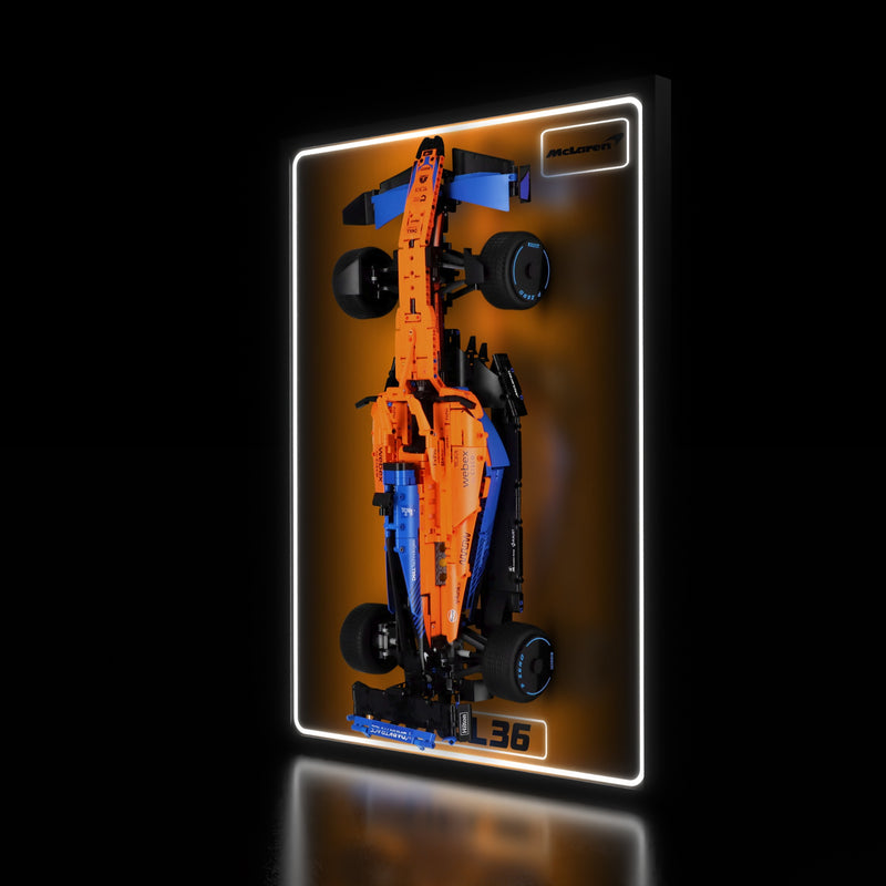 McLaren F1 LED Wall Display for LEGO 42141 | UniqueDisplay