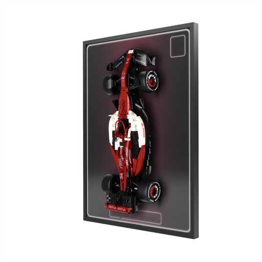 LED wall display for CaDA C64005W Alfa Romeo F1 ORLEN C42, right angle in ambient light with model