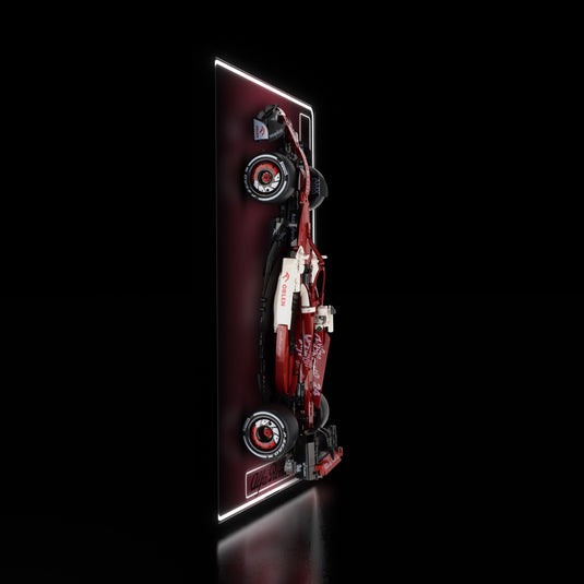 LED wall display for CaDA C64005W Alfa Romeo F1 ORLEN C42, illuminated side view with model