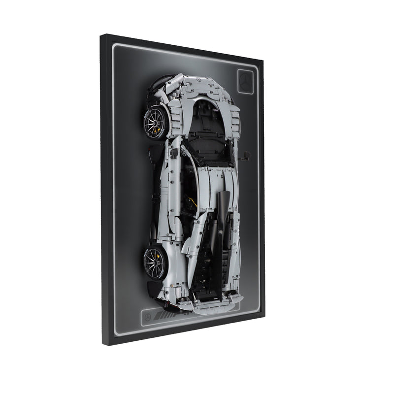 Load image into Gallery viewer, LED wall display for CaDA C61503W Mercedes-AMG ONE, left angle in ambient light with model
