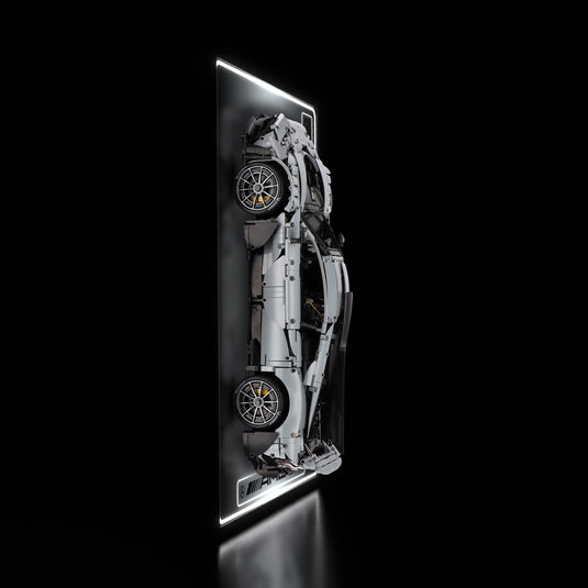 LED wall display for CaDA C61503W Mercedes-AMG ONE, illuminated side view with model