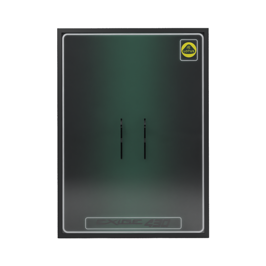 LED wall display for CaDA C61511W Lotus Exige Cup 430, front view without model showing mounting supports