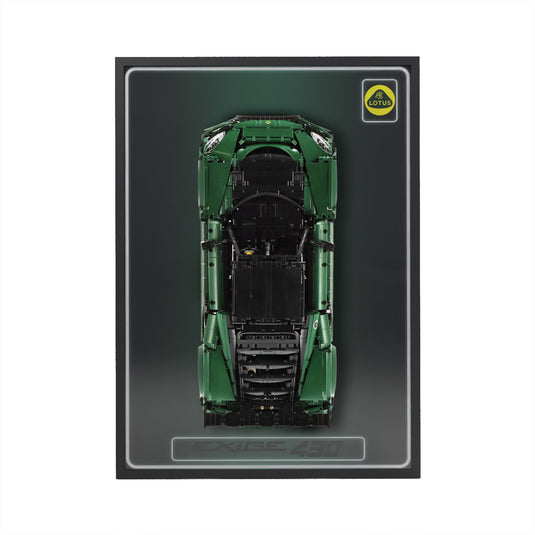 LED wall display for CaDA C61511W Lotus Exige Cup 430, straight-on view in ambient light with model