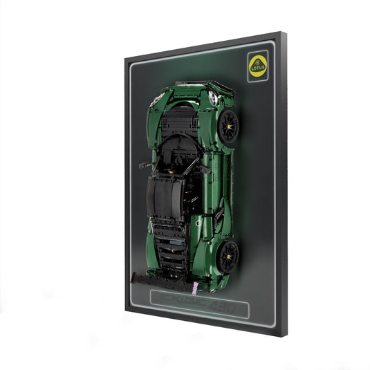 LED wall display for CaDA C61511W Lotus Exige Cup 430, right angle in ambient light with model