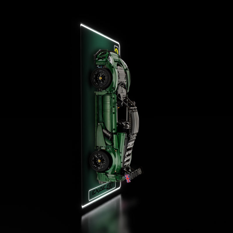 Load image into Gallery viewer, LED wall display for CaDA C61511W Lotus Exige Cup 430, illuminated side view with model
