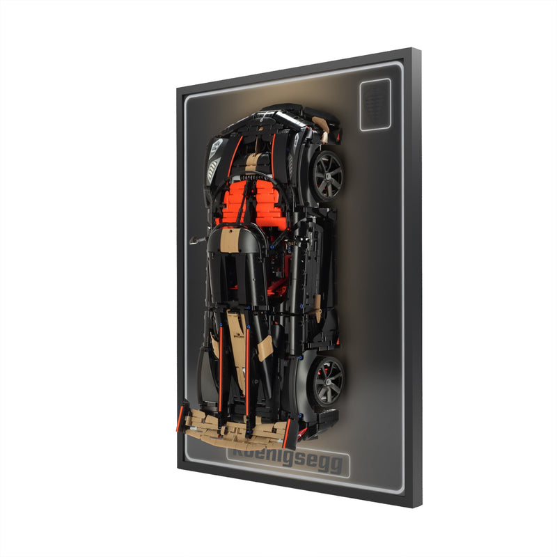 Koenigsegg LED Display for LEGO 42232 | UniqueDisplay