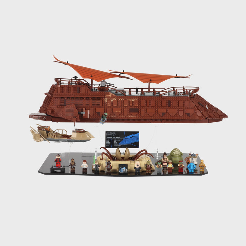 Load and play video in Gallery viewer, LEGO 75396 Jabba’s Sail Barge and LEGO 75397 Desert Skiff and Sarlacc Pit - Display Stand
