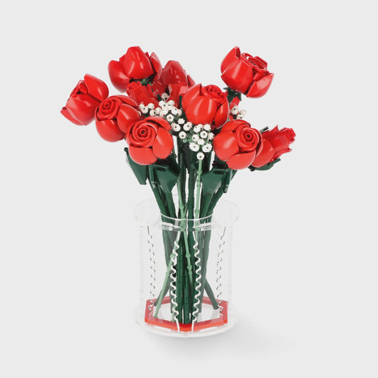 Display Vase For LEGO 10328 Bouquet of Roses