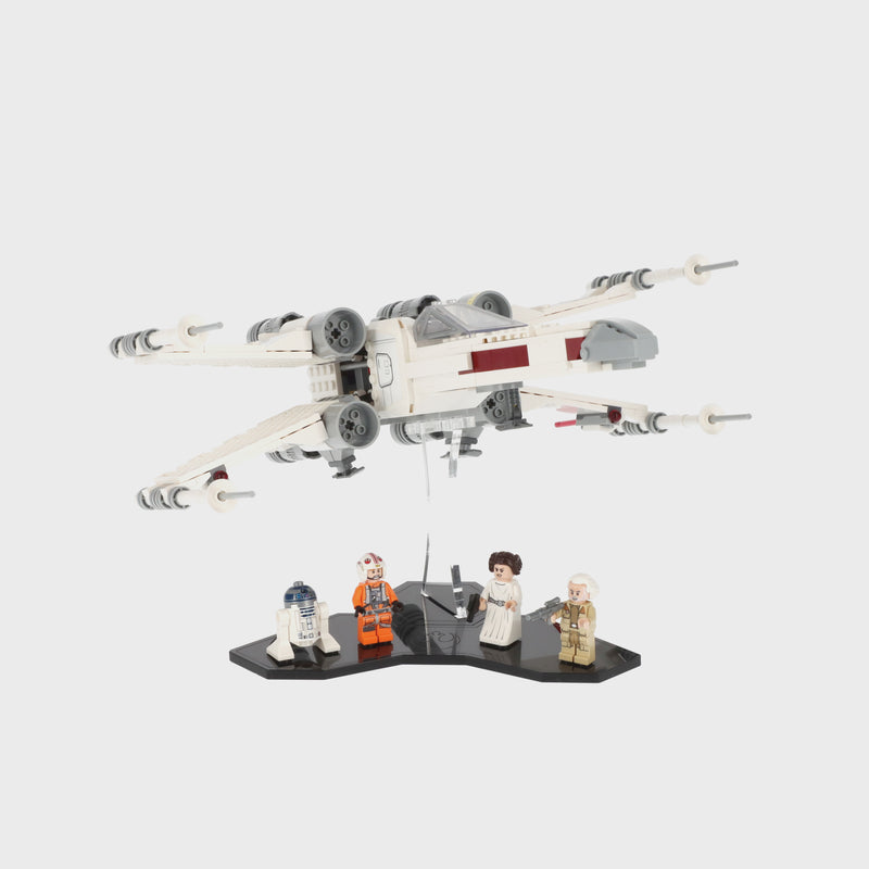 Load and play video in Gallery viewer, LEGO Star Wars Luke Skywalker’s X-Wing Fighter 75301 Display Stand
